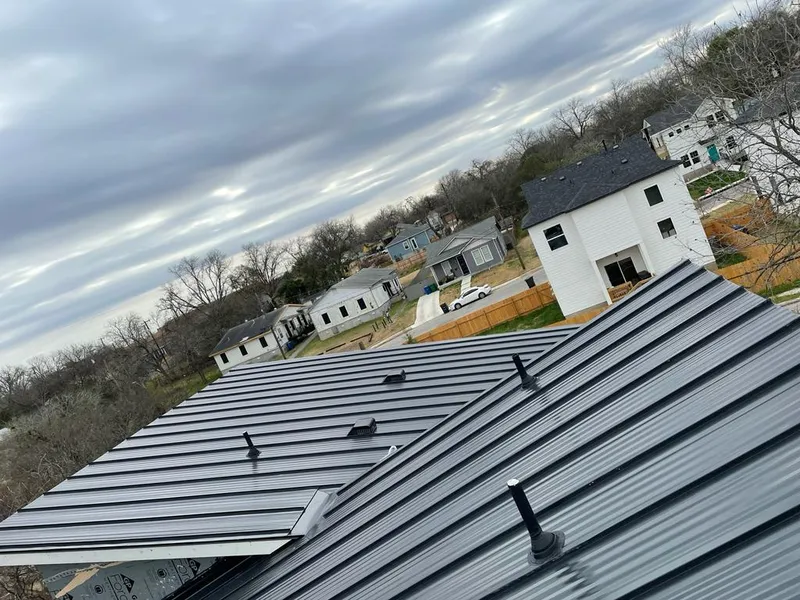 Standing seam metal roof panels with vents for Skylight Repair in Laramie
